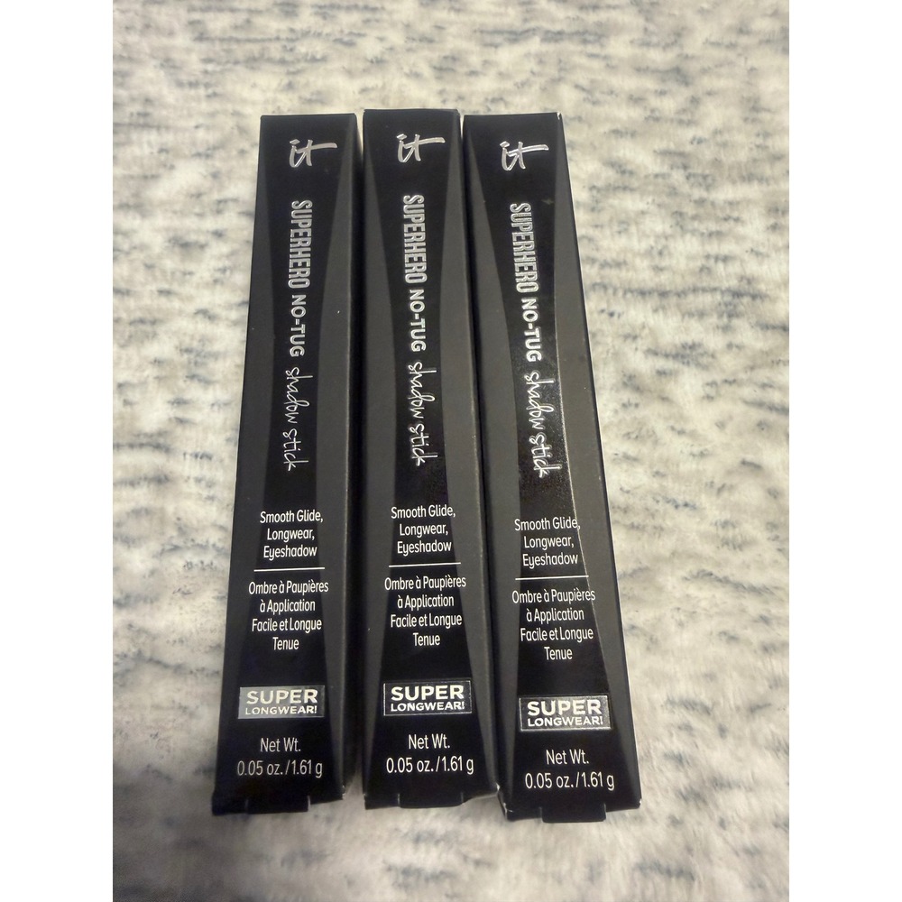 IT Cosmetics Superhero No Tug Shadow Stick Gallant Gold Smooth Longwear 3 Pack
